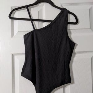 Single Shoulder Asymmetrical Bodysuit